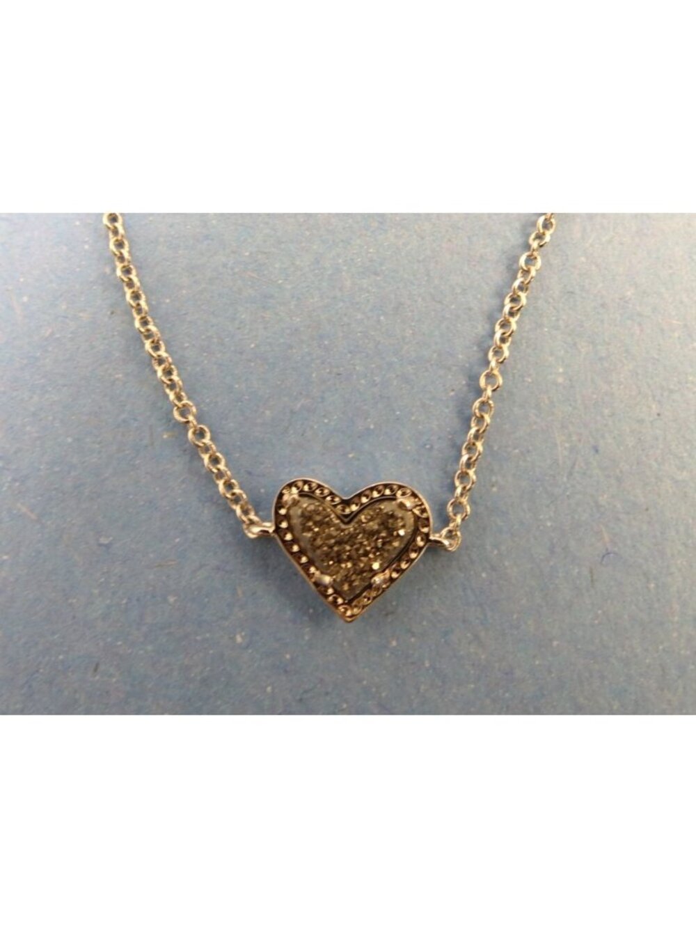 Kendra Scott Ari Heart Rhinestone Necklace NWT